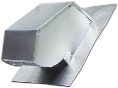Lambro Industries - Roof Caps - Aluminum with Damper & Screen - Fits 4" Diameter Duct with 1.75" Collar - Model 109R/RC4 Fantech